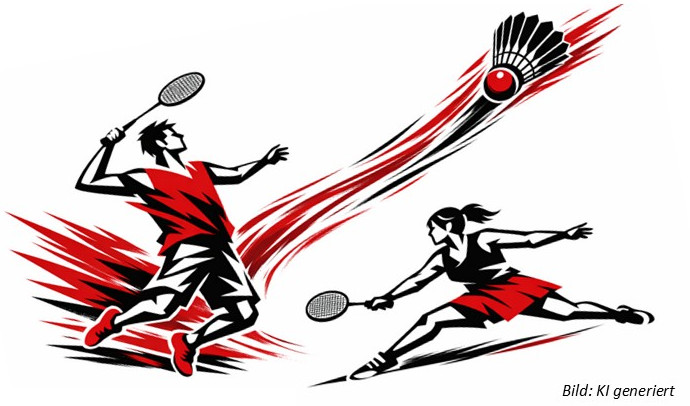 Es wird wieder Badminton gespielt!